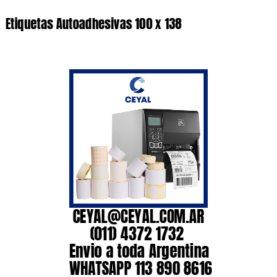 Etiquetas Autoadhesivas 100 x 138