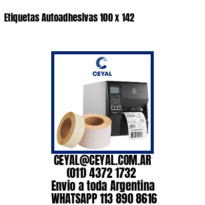 Etiquetas Autoadhesivas 100 x 142