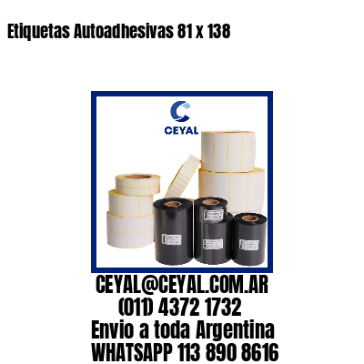 Etiquetas Autoadhesivas 81 x 138