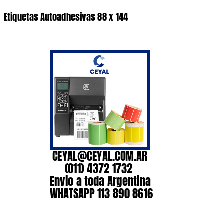 Etiquetas Autoadhesivas 88 x 144