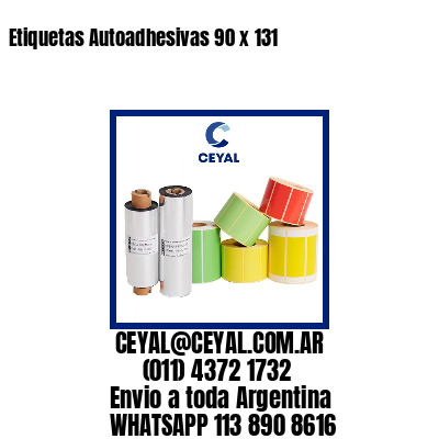 Etiquetas Autoadhesivas 90 x 131