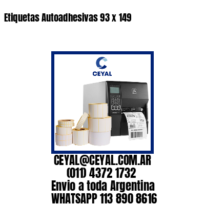 Etiquetas Autoadhesivas 93 x 149