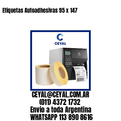 Etiquetas Autoadhesivas 95 x 147