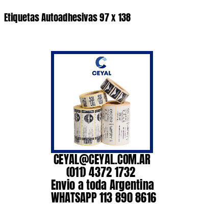 Etiquetas Autoadhesivas 97 x 138