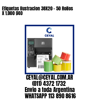 Etiquetas Ilustracion 38X20 – 50 Rollos X 1.000 Ø40