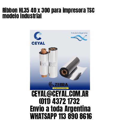 Ribbon HL35 40 x 300 para impresora TSC modelo industrial