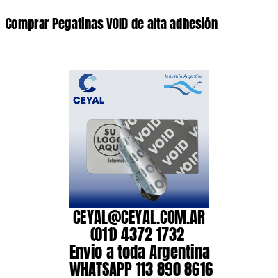 Comprar Pegatinas VOID de alta adhesión