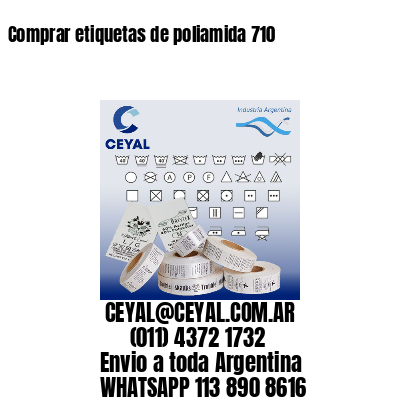 Comprar etiquetas de poliamida 710