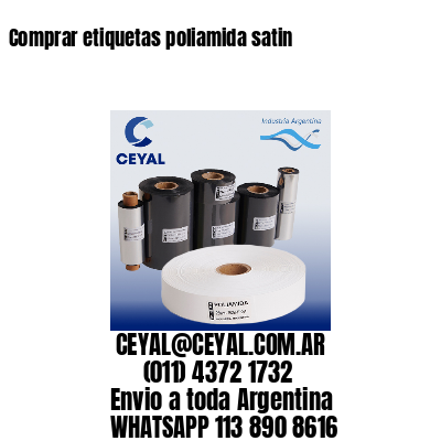 Comprar etiquetas poliamida satin