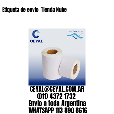 Etiqueta de envio  Tienda Nube