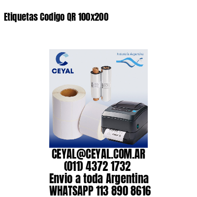 Etiquetas Codigo QR 100x200