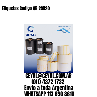 Etiquetas Codigo QR 29X20