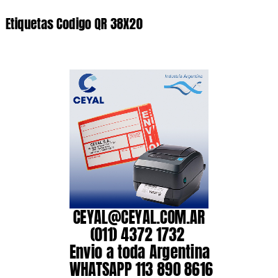 Etiquetas Codigo QR 38X20