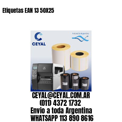 Etiquetas EAN 13 50X25