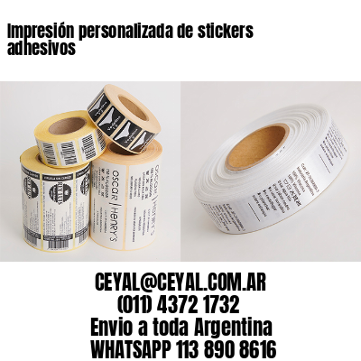 Impresión personalizada de stickers adhesivos