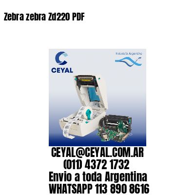 Zebra zebra Zd220 PDF