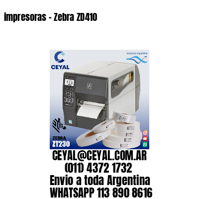 impresoras – Zebra ZD410