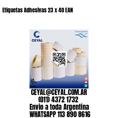 Etiquetas Adhesivas 23 x 40 EAN