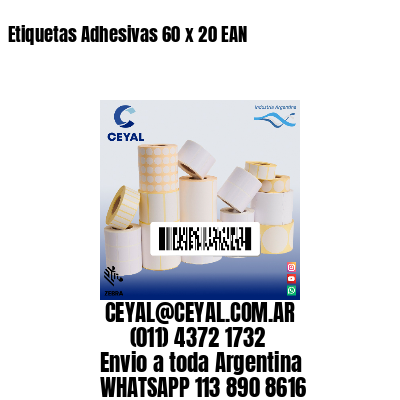 Etiquetas Adhesivas 60 x 20 EAN