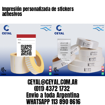 Impresión personalizada de stickers adhesivos