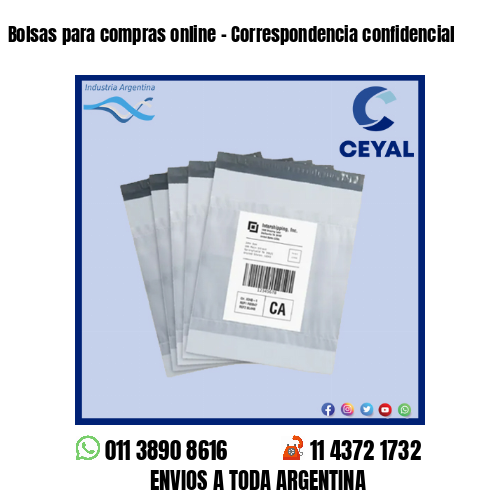 Bolsas para compras online – Correspondencia confidencial