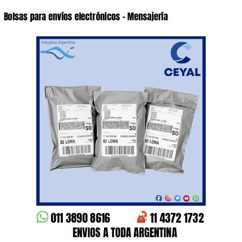 Bolsas para envíos electrónicos - Mensajería