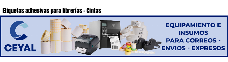 Etiquetas adhesivas para librerías - Cintas