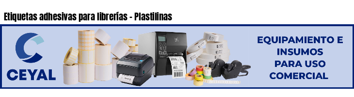 Etiquetas adhesivas para librerías - Plastilinas