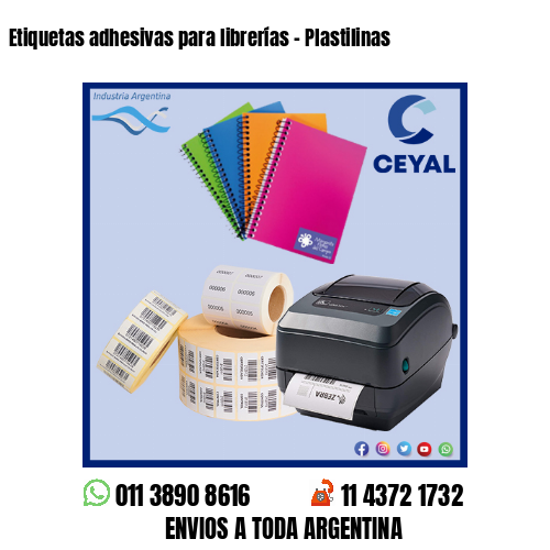 Etiquetas adhesivas para librerías - Plastilinas