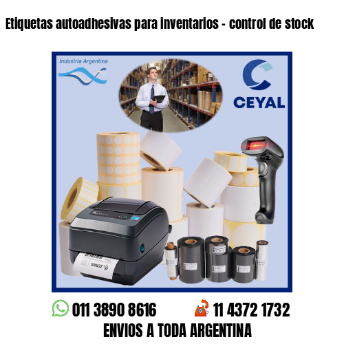 Etiquetas autoadhesivas para inventarios - control de stock