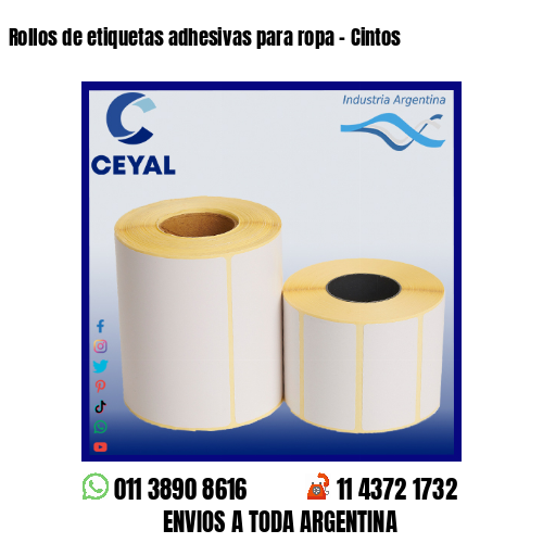 Rollos de etiquetas adhesivas para ropa – Cintos