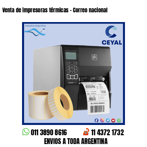 Venta de impresoras térmicas – Correo nacional