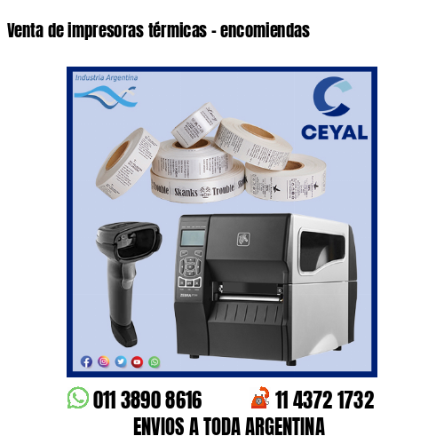 Venta de impresoras térmicas – encomiendas