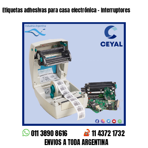 Etiquetas adhesivas para casa electrónica - Interruptores