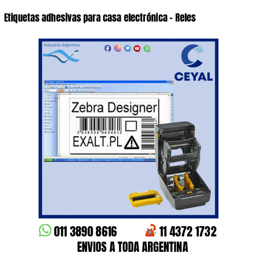 Etiquetas adhesivas para casa electrónica - Reles