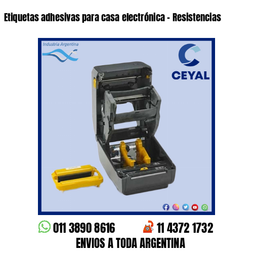 Etiquetas adhesivas para casa electrónica - Resistencias