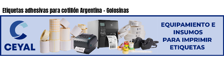 Etiquetas adhesivas para cotillón Argentina - Golosinas