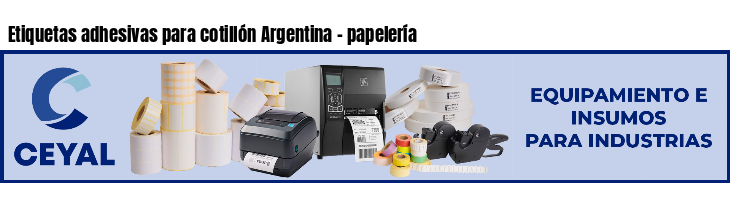 Etiquetas adhesivas para cotillón Argentina - papelería