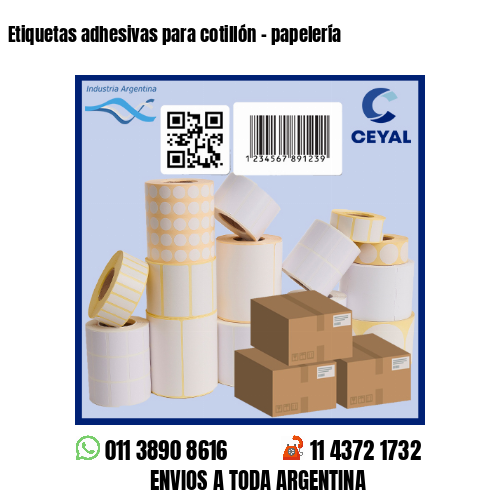 Etiquetas adhesivas para cotillón – papelería