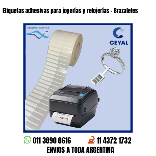 Etiquetas adhesivas para joyerías y relojerías - Brazaletes