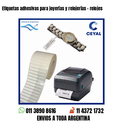 Etiquetas adhesivas para joyerías y relojerías - relojes