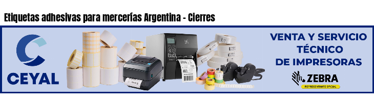 Etiquetas adhesivas para mercerías Argentina - Cierres