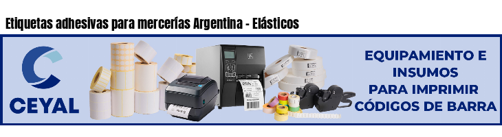 Etiquetas adhesivas para mercerías Argentina - Elásticos