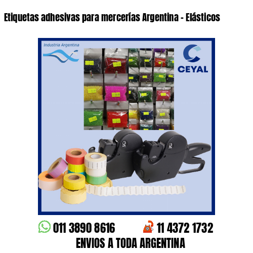 Etiquetas adhesivas para mercerías Argentina – Elásticos