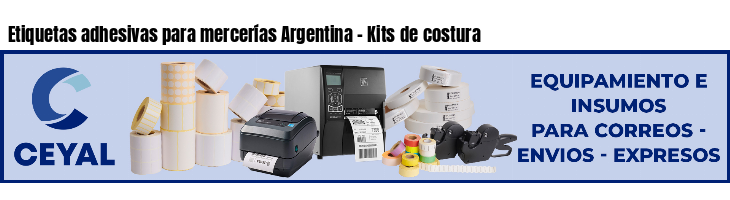 Etiquetas adhesivas para mercerías Argentina - Kits de costura