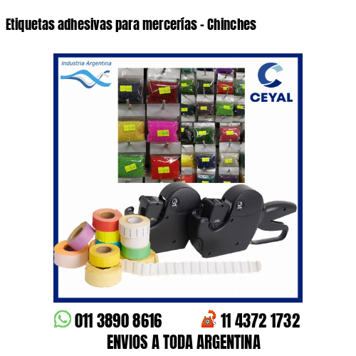 Etiquetas adhesivas para mercerías - Chinches