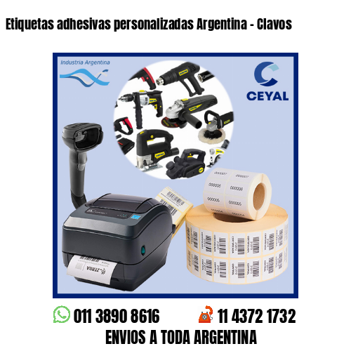 Etiquetas adhesivas personalizadas Argentina – Clavos