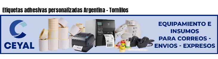 Etiquetas adhesivas personalizadas Argentina - Tornillos