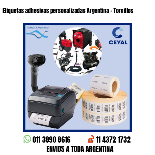 Etiquetas adhesivas personalizadas Argentina – Tornillos