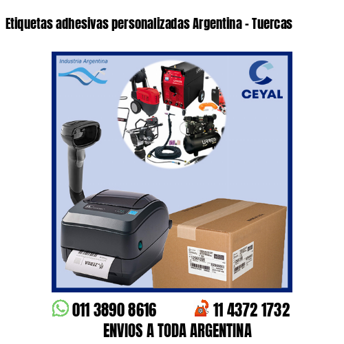 Etiquetas adhesivas personalizadas Argentina - Tuercas